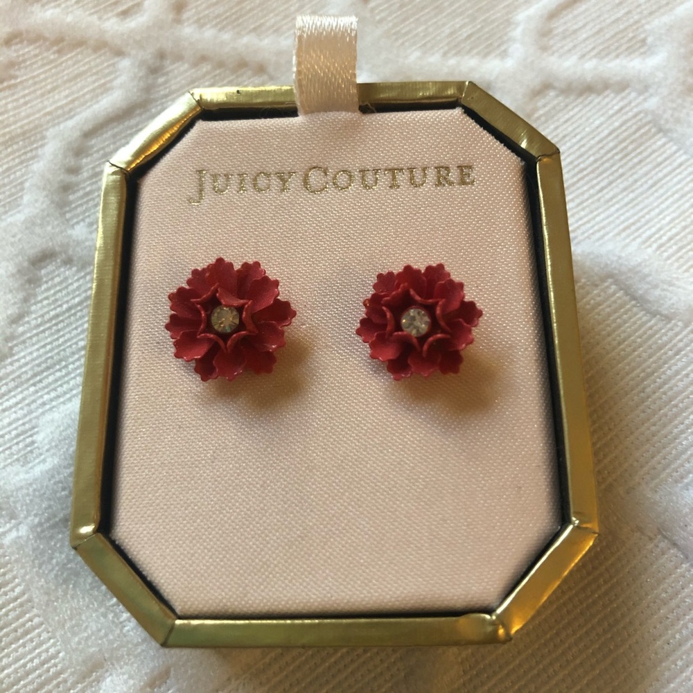 Juice Couture Flower Stud Earrings
